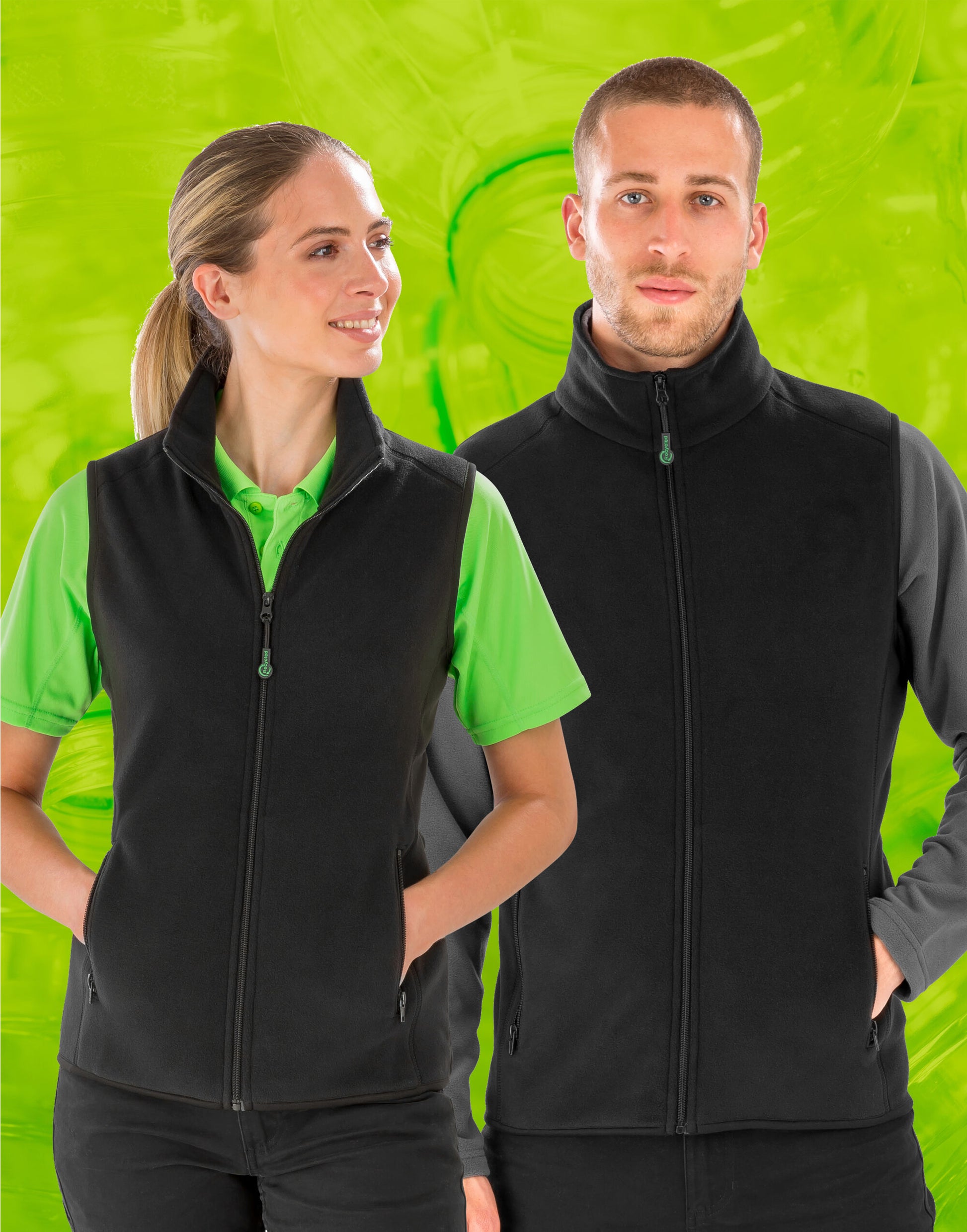 Result Genuine Recycled | Recycled Unisex Fleece Bodywarmer | Logo Free Clothing