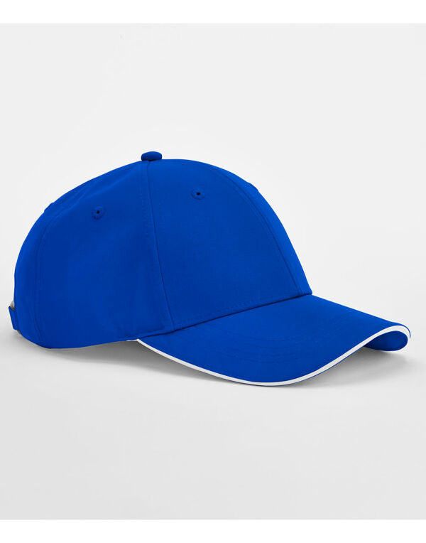 Beechfield Team Sports-Tech Cap | Unisex | 6 Panel | Sandwich Peak | 7 Colours | One Size - Hat - Logo Free Clothing
