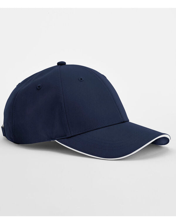 Beechfield Team Sports-Tech Cap | Unisex | 6 Panel | Sandwich Peak | 7 Colours | One Size - Hat - Logo Free Clothing