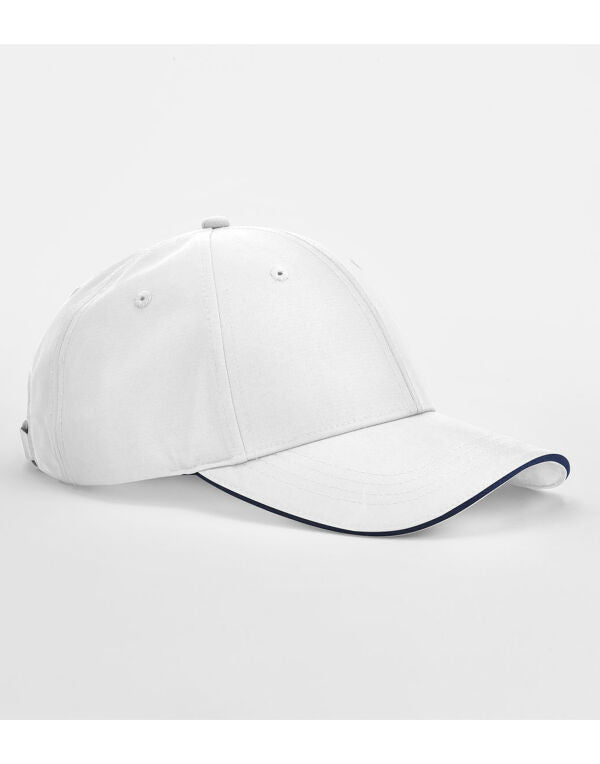 Beechfield Team Sports-Tech Cap | Unisex | 6 Panel | Sandwich Peak | 7 Colours | One Size - Hat - Logo Free Clothing