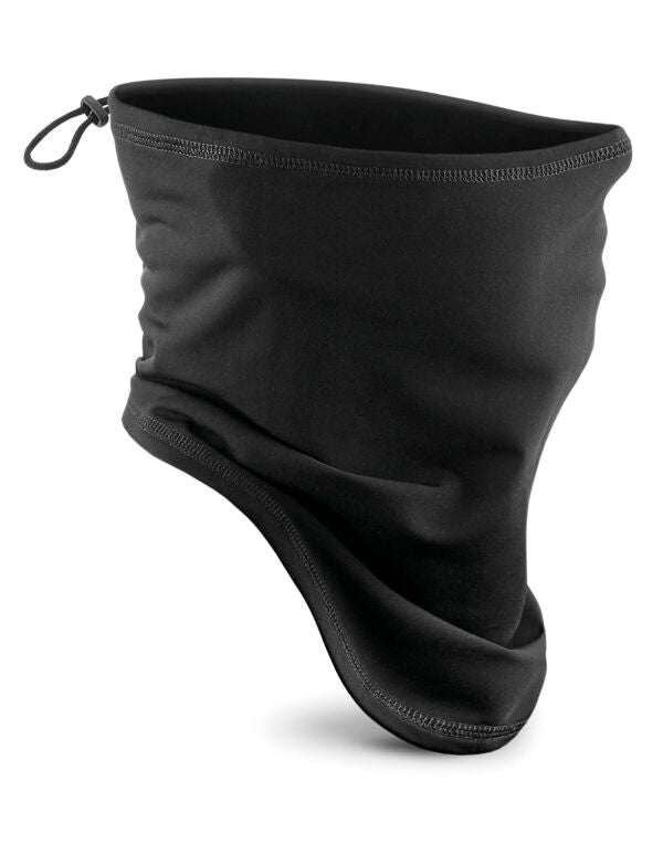 Beechfield Junior Softshell Sport Neck Warmer | Black | Kids Unisex Size - Scarf - Logo Free Clothing