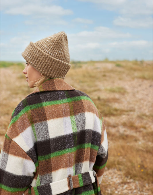 Beechfield Chunky Knitted Patch Beanie | Unisex | Heavyweight | Double Knit | 4 Colours | One Size - Hat - Logo Free Clothing