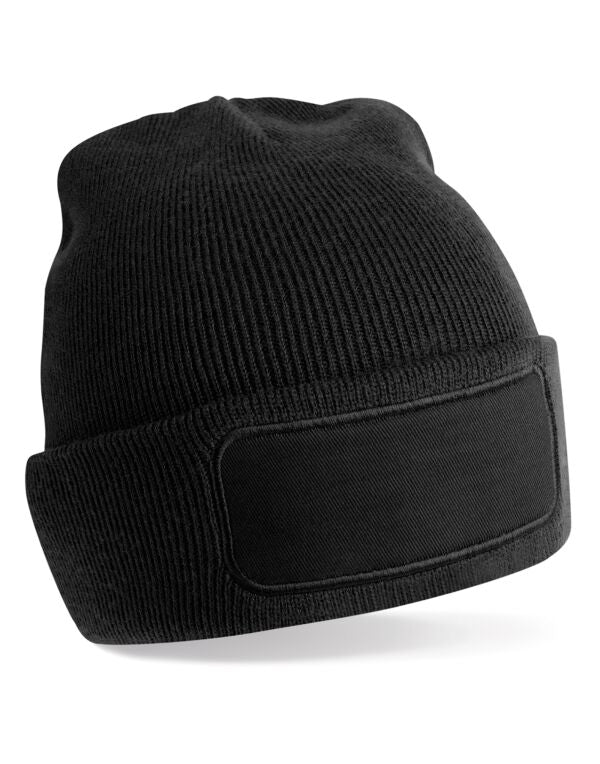 Beechfield Recycled Original Patch Beanie | Unisex | Double Knit | 3 Colours | One Size - Hat - Logo Free Clothing