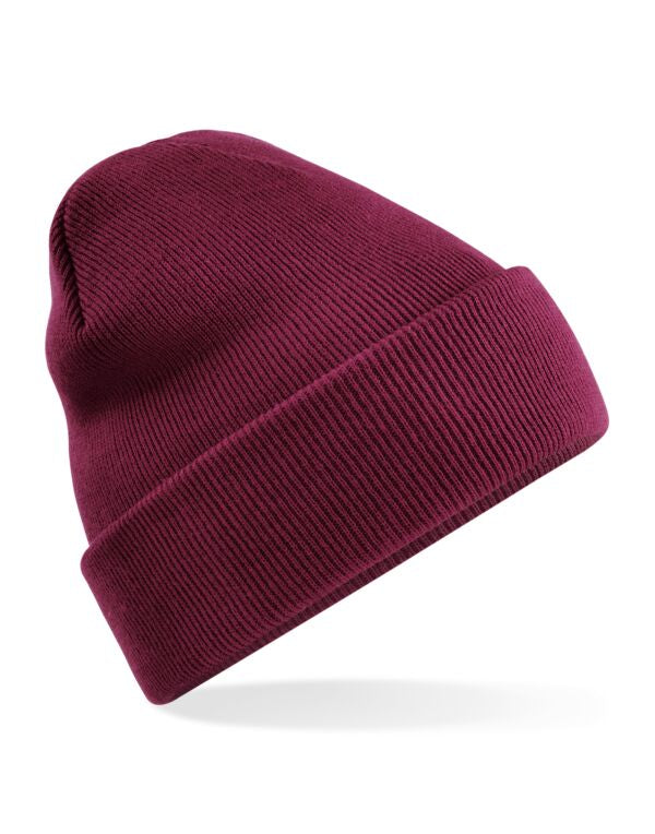 Beechfield Recycled Original Cuff Beanie | Unisex | Double Knit | 7 Colours | One Size - Hat - Logo Free Clothing