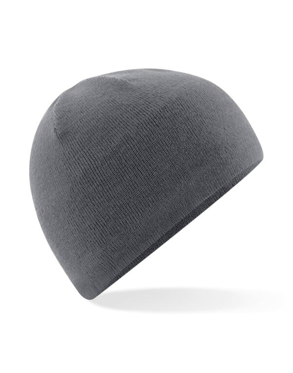 Beechfield Water Repellent Active Beanie | Unisex | Showerproof | Black or Grey | One Size - Hat - Logo Free Clothing