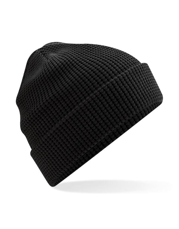 Beechfield Organic Cotton Waffle Beanie | Unisex | Breathable | 5 Colours | One Size - Hat - Logo Free Clothing