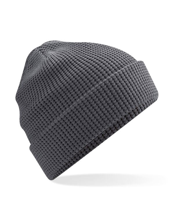 Beechfield Organic Cotton Waffle Beanie | Unisex | Breathable | 5 Colours | One Size - Hat - Logo Free Clothing