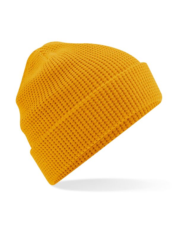 Beechfield Organic Cotton Waffle Beanie | Unisex | Breathable | 5 Colours | One Size - Hat - Logo Free Clothing