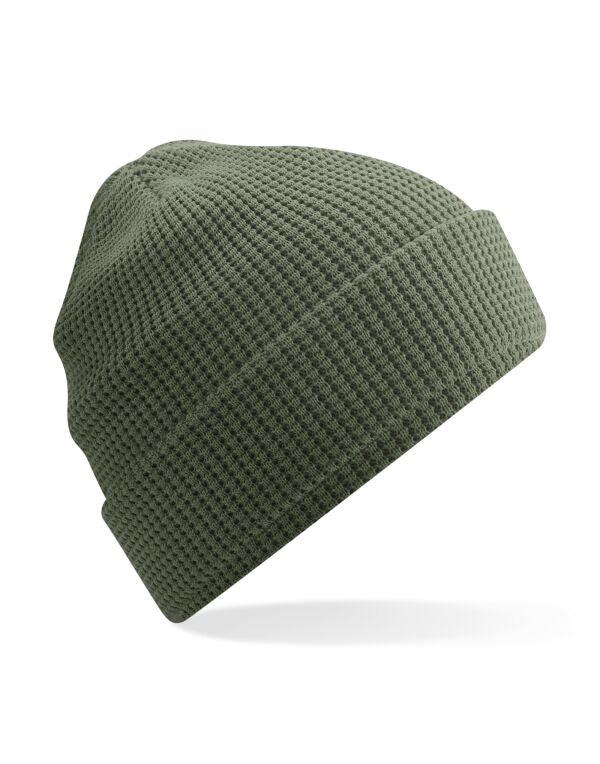 Beechfield Organic Cotton Waffle Beanie | Unisex | Breathable | 5 Colours | One Size - Hat - Logo Free Clothing