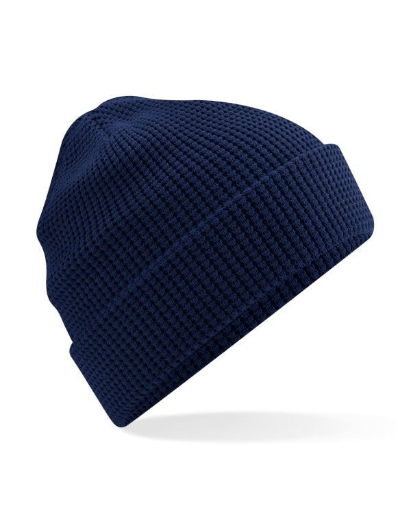 Beechfield Organic Cotton Waffle Beanie | Unisex | Breathable | 5 Colours | One Size - Hat - Logo Free Clothing