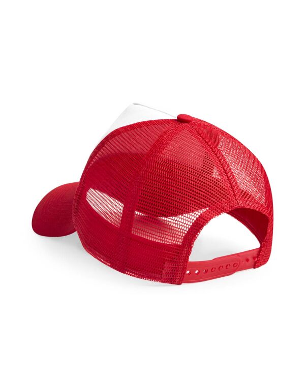 Beechfield Junior Snapback Trucker Cap | 5 Panel | 7 Colours | Kids Unisex Size - Hat - Logo Free Clothing
