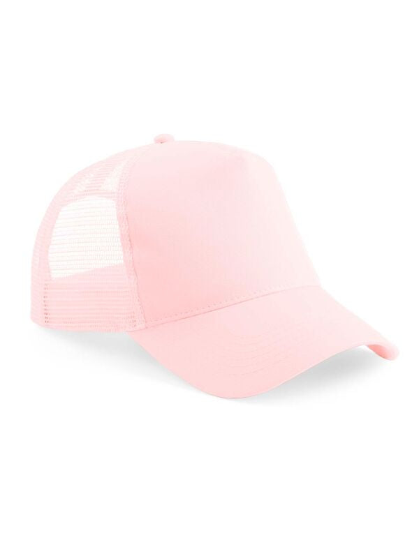 Beechfield Junior Snapback Trucker Cap | 5 Panel | 7 Colours | Kids Unisex Size - Hat - Logo Free Clothing