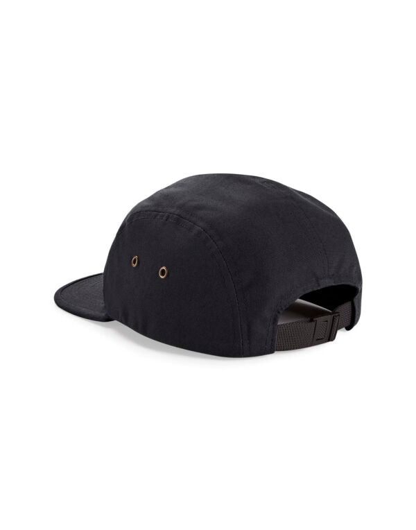 Beechfield Canvas 5 Panel Camper Cap | Cotton | Flat Peak | Unisex | 5 Colours | One Size - Hat - Logo Free Clothing