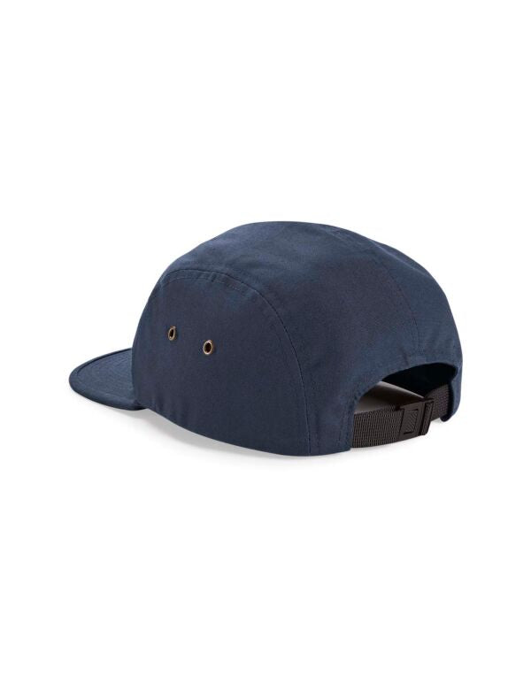Beechfield Canvas 5 Panel Camper Cap | Cotton | Flat Peak | Unisex | 5 Colours | One Size - Hat - Logo Free Clothing