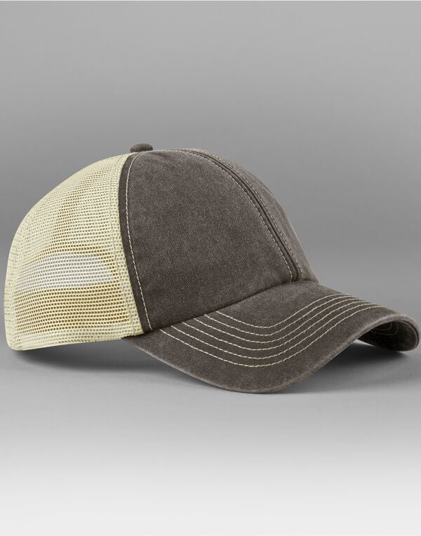 Beechfield 6 Panel Vintage Trucker Cap | Unisex | Contrast Styling | 4 Colours | One Size