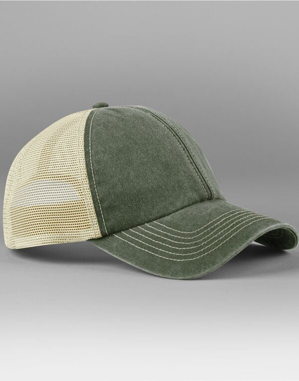 Beechfield 6 Panel Vintage Trucker Cap | Unisex | Contrast Styling | 4 Colours | One Size