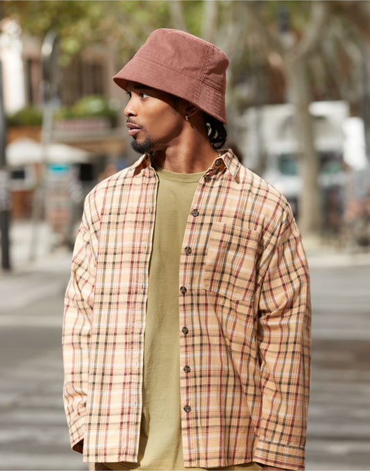 Beechfield | EarthAware® Organic Cord Bucket Hat | Logo Free Clothing