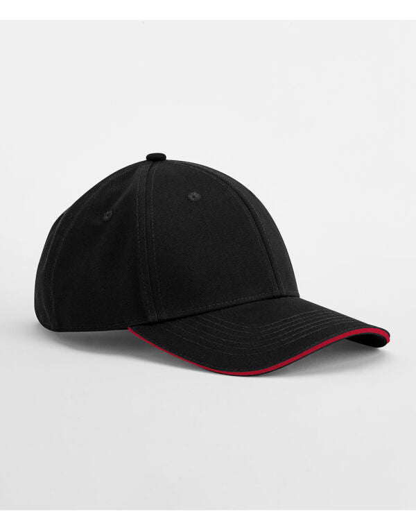 Beechfield EarthAware® Organic 6 Panel Cap | Sandwich Peak | Unisex | 7 Colours | One Size - Hat - Logo Free Clothing