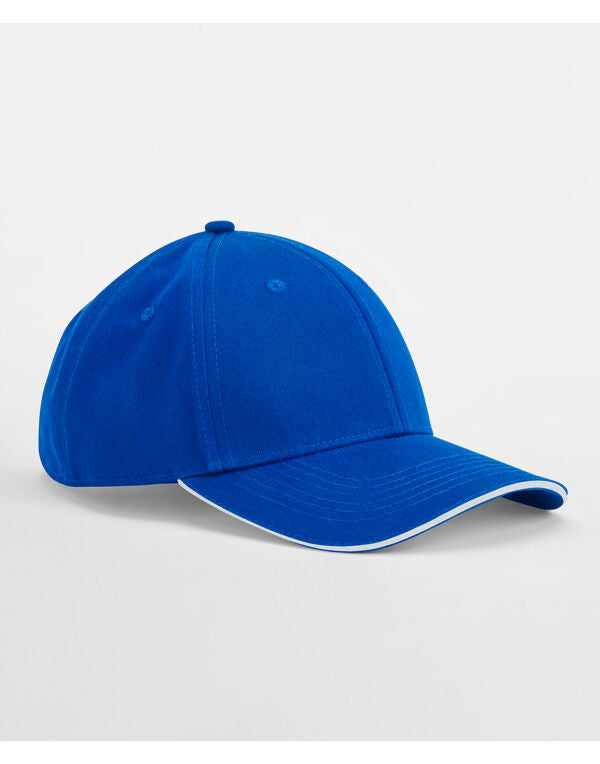 Beechfield EarthAware® Organic 6 Panel Cap | Sandwich Peak | Unisex | 7 Colours | One Size - Hat - Logo Free Clothing