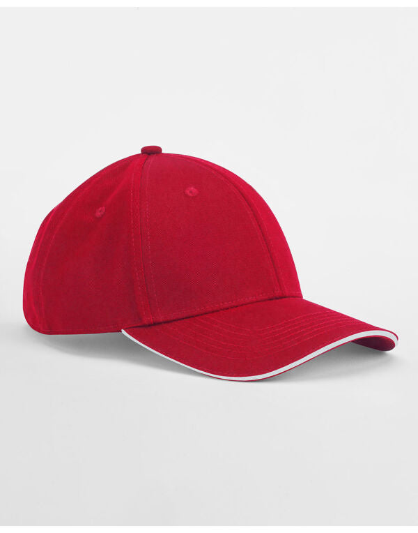 Beechfield EarthAware® Organic 6 Panel Cap | Sandwich Peak | Unisex | 7 Colours | One Size - Hat - Logo Free Clothing