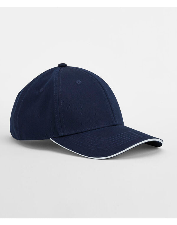 Beechfield EarthAware® Organic 6 Panel Cap | Sandwich Peak | Unisex | 7 Colours | One Size - Hat - Logo Free Clothing