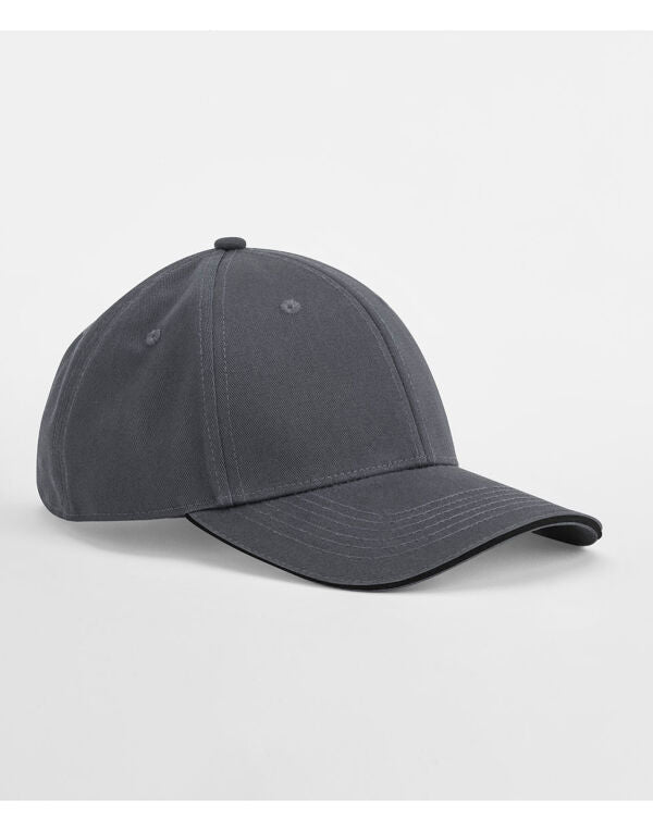 Beechfield EarthAware® Organic 6 Panel Cap | Sandwich Peak | Unisex | 7 Colours | One Size - Hat - Logo Free Clothing