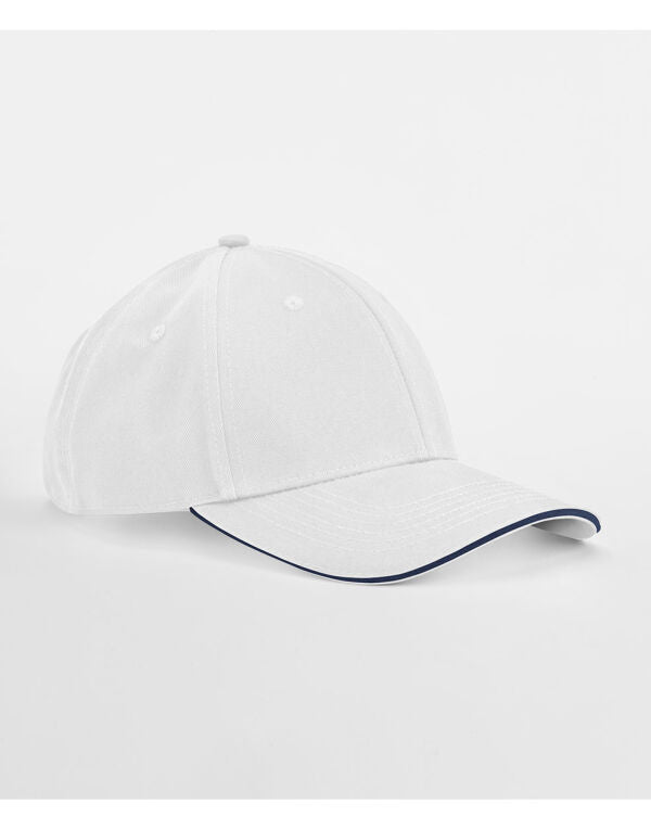 Beechfield EarthAware® Organic 6 Panel Cap | Sandwich Peak | Unisex | 7 Colours | One Size - Hat - Logo Free Clothing