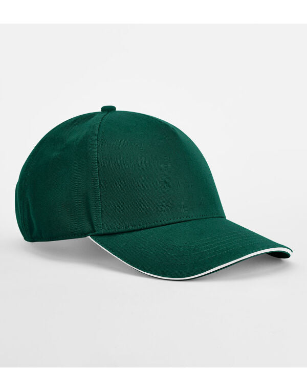 Beechfield EarthAware® Organic 5 Panel Cap | Sandwich Peak | Unisex | 7 Colours | One Size - Hat - Logo Free Clothing