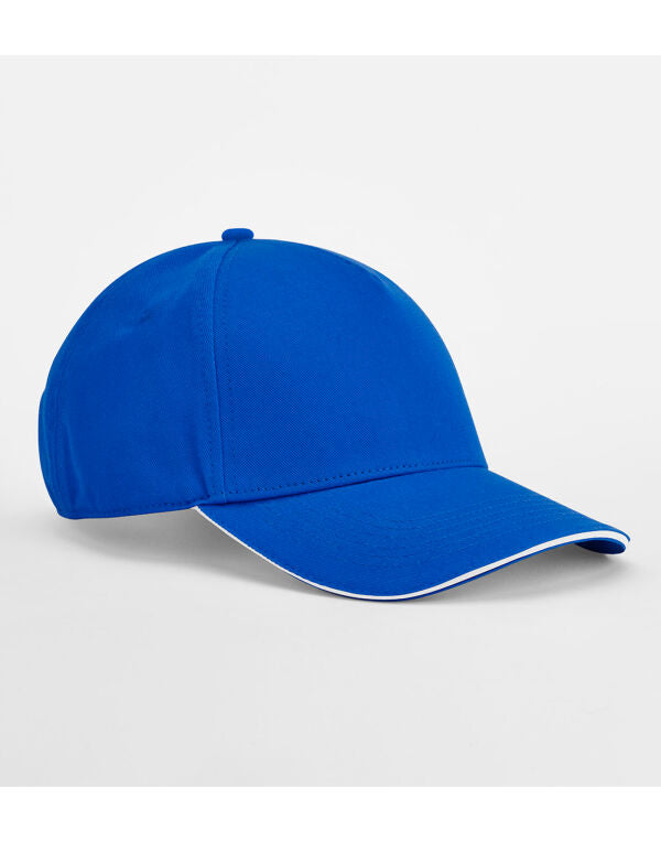Beechfield EarthAware® Organic 5 Panel Cap | Sandwich Peak | Unisex | 7 Colours | One Size - Hat - Logo Free Clothing