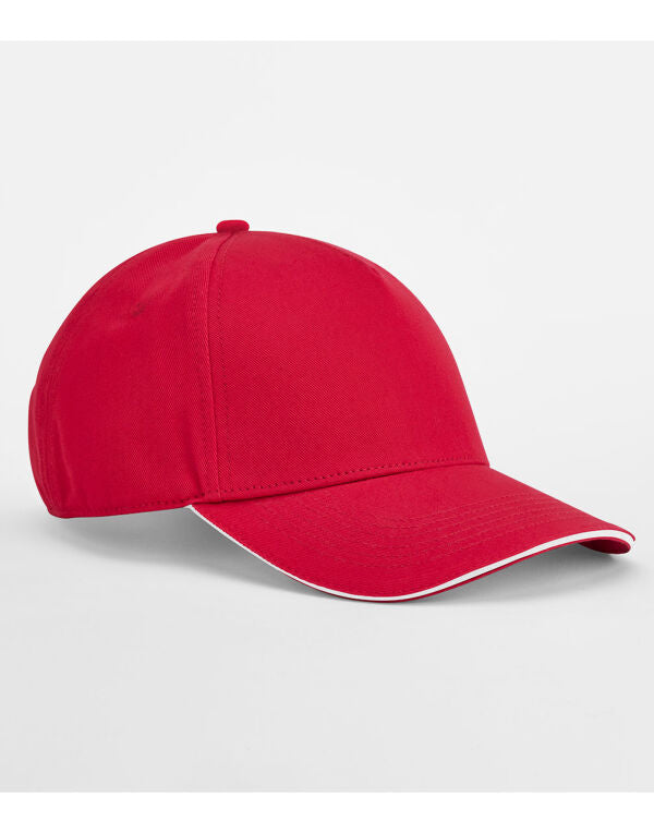 Beechfield EarthAware® Organic 5 Panel Cap | Sandwich Peak | Unisex | 7 Colours | One Size - Hat - Logo Free Clothing