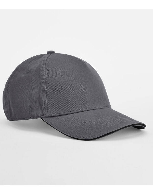Beechfield EarthAware® Organic 5 Panel Cap | Sandwich Peak | Unisex | 7 Colours | One Size - Hat - Logo Free Clothing