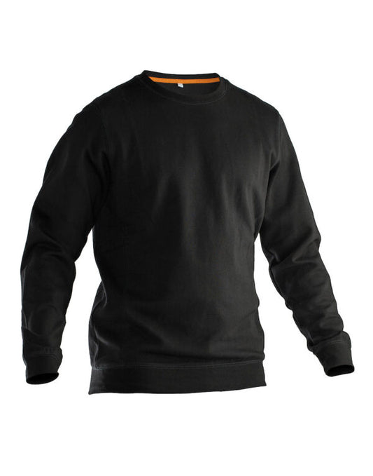 Jobman Mens Sweatshirt | Cotton Blend | Soft Durable Round Neck | Black or Navy | S-2XL - Sweatshirt - Logo Free Clothing