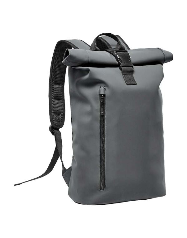 Stormtech Sargasso Backpack | 20 Litre Rucksack | Roll Top | Waterproof | Black or Grey - Bag - Logo Free Clothing