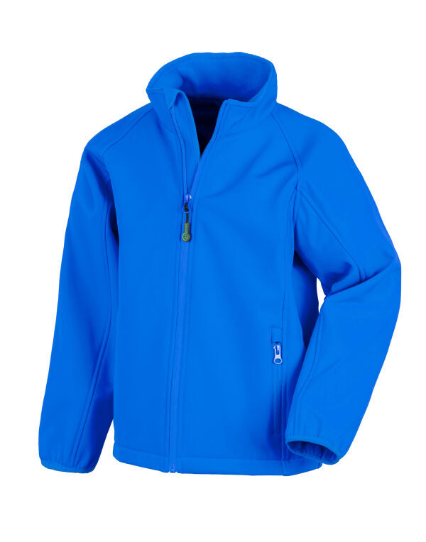 Result Recycled Junior Softshell Jacket | Showerproof | Soft Feel | 4 Colours | Ages 4-14 - Summer Jacket - Logo Free Clothing