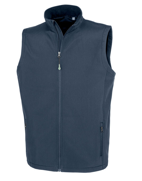 Result Recycled 2-Layer Mens Softshell Gilet | Sustainable Body Warmer | 4 Colours | S-3XL - Gilet - Logo Free Clothing