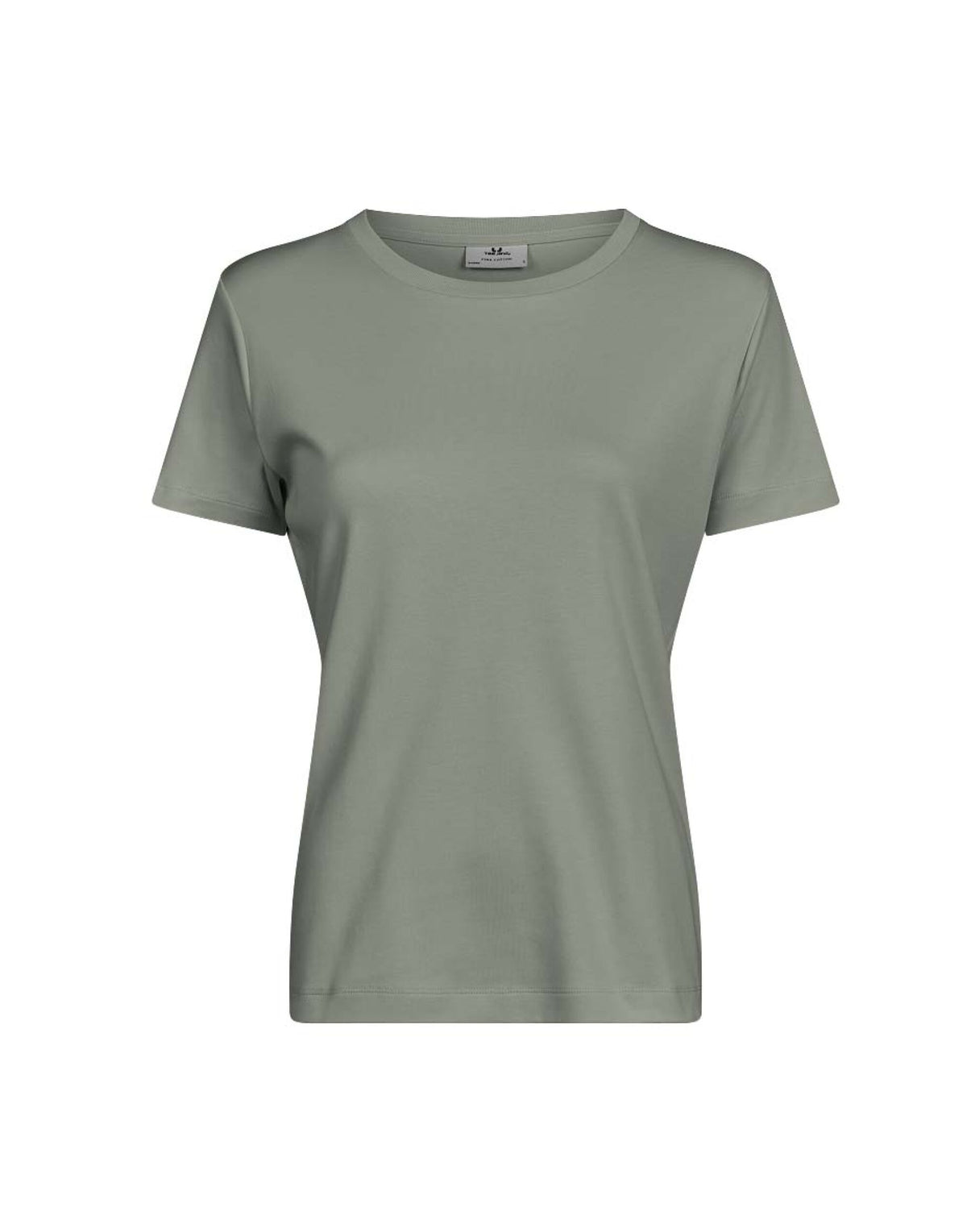 Tee Jays Ladies Pima Cotton T-Shirt in Sage, front view