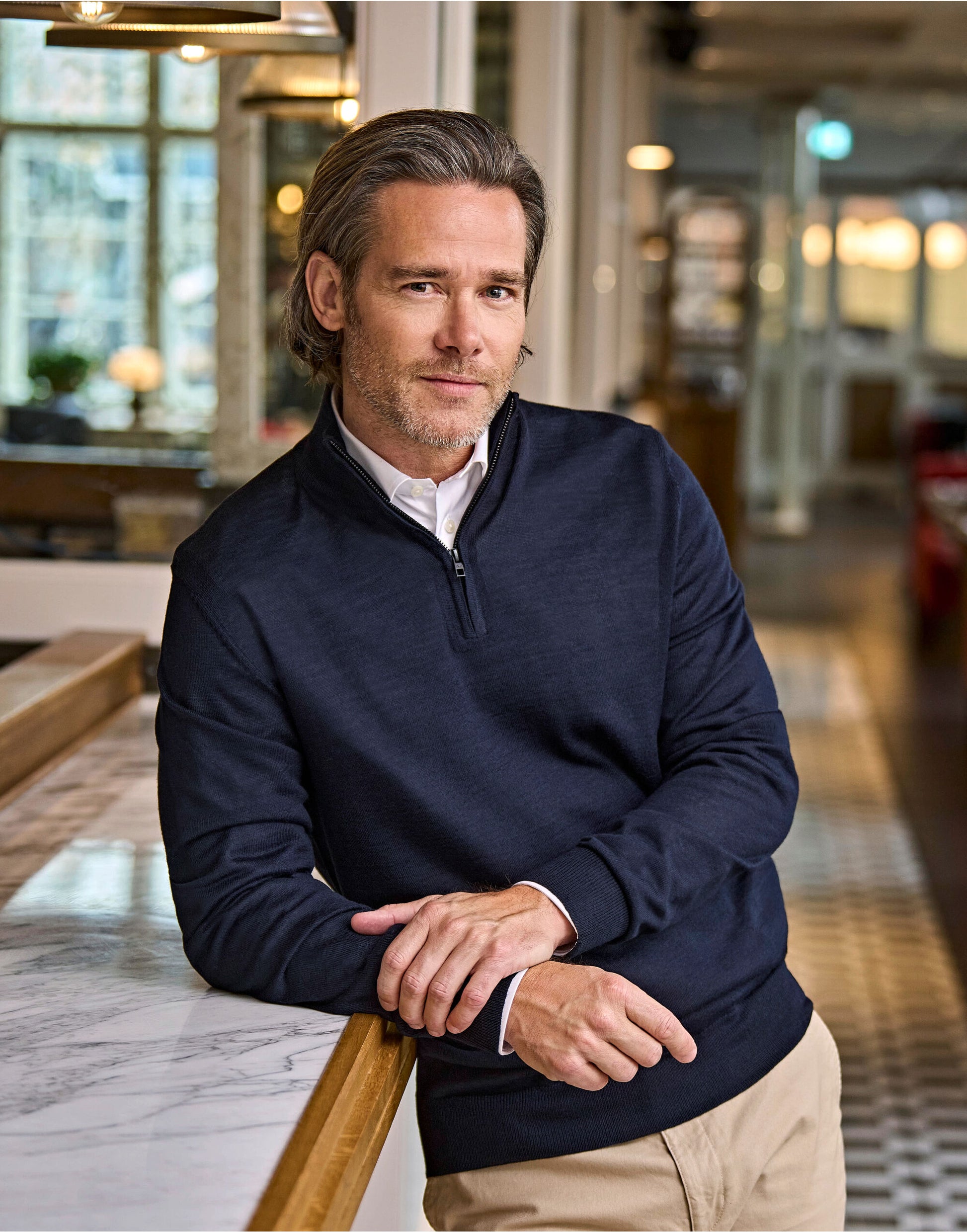 Tee Jays | Mens Half Zip | Logo Free Clothing