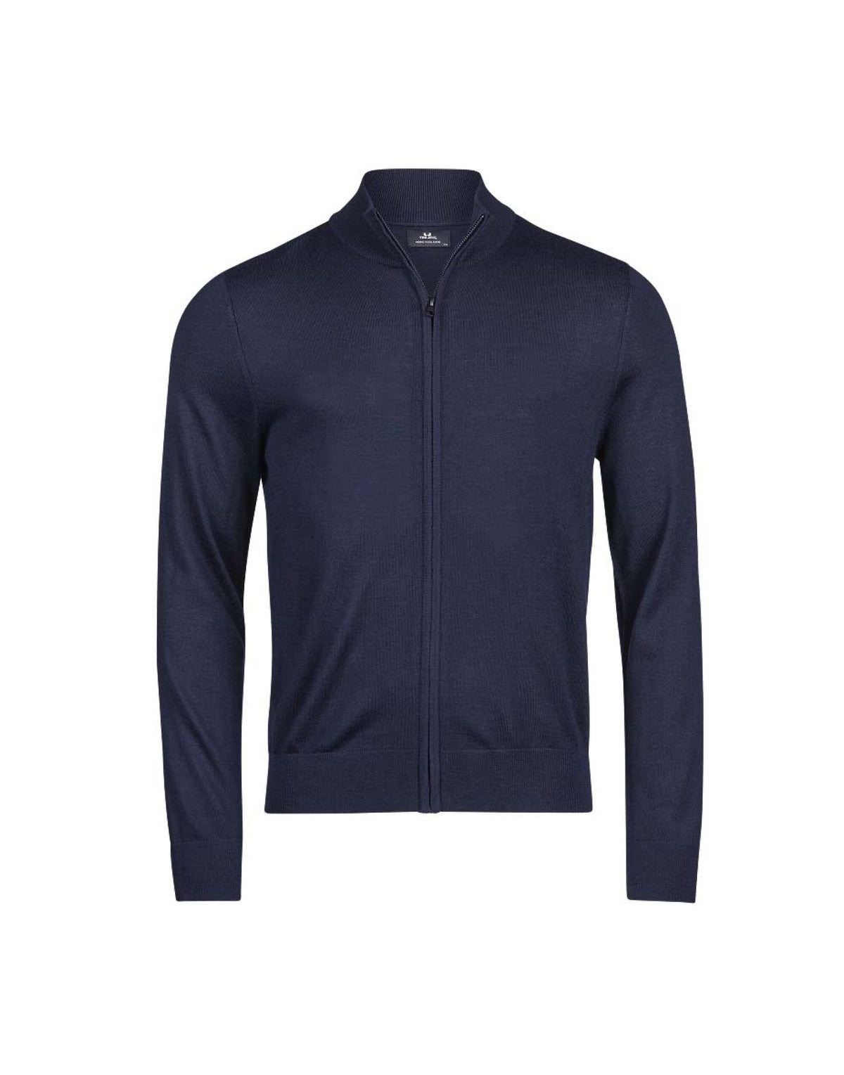 Tee Jays Men’s Full Zip Knit Jumper in Navy