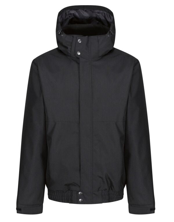 Regatta Blockade Mens Waterproof Jacket | Hooded | Stormflap | Black or Navy | S-3XL - Winter Jacket - Logo Free Clothing