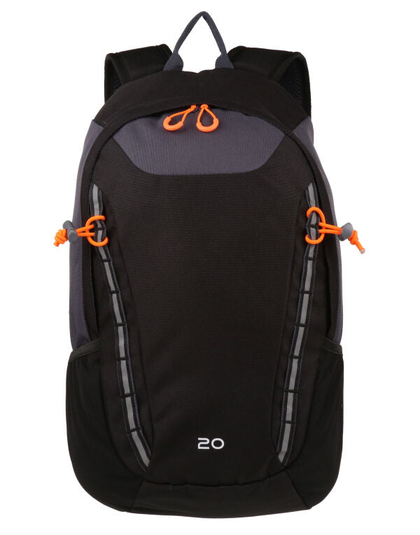 Regatta Ridgetrek Backpack | 20 Litre Rucksack | Multiple Pockets | Black or Navy - Bag - Logo Free Clothing
