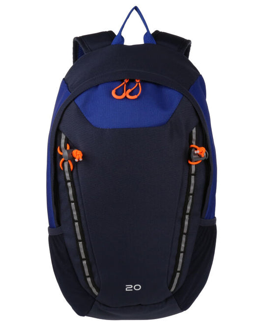 Regatta Ridgetrek Backpack | 20 Litre Rucksack | Multiple Pockets | Black or Navy - Bag - Logo Free Clothing
