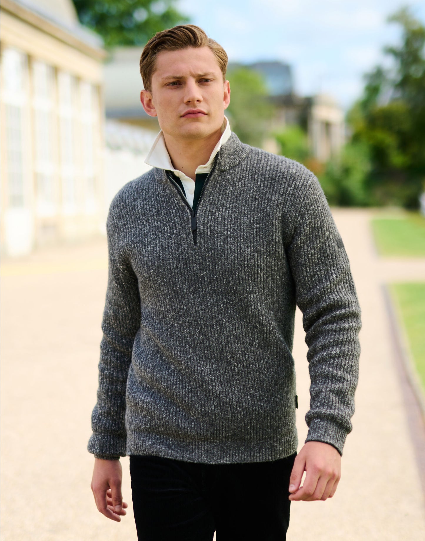Regatta Professional | Solomon Zip Neck Knitted Pullover | Logo Free Clothing