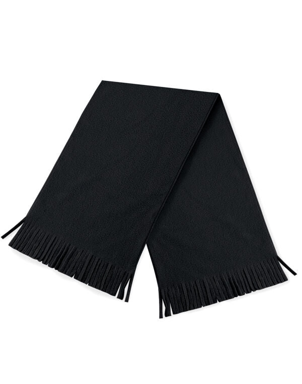 Beechfield Suprafleece® Dolomite Scarf | Unisex | Thermal | Black or Navy | One Size - Scarf - Logo Free Clothing