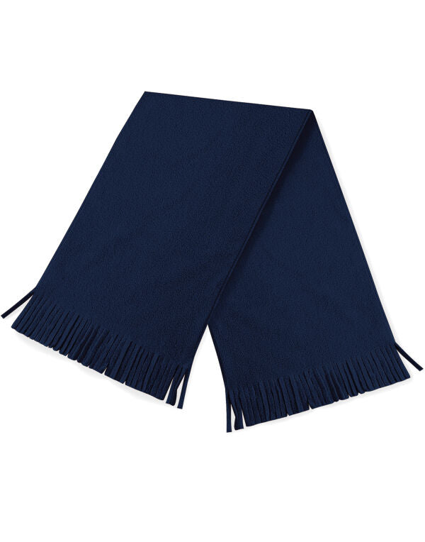 Beechfield Suprafleece® Dolomite Scarf | Unisex | Thermal | Black or Navy | One Size - Scarf - Logo Free Clothing