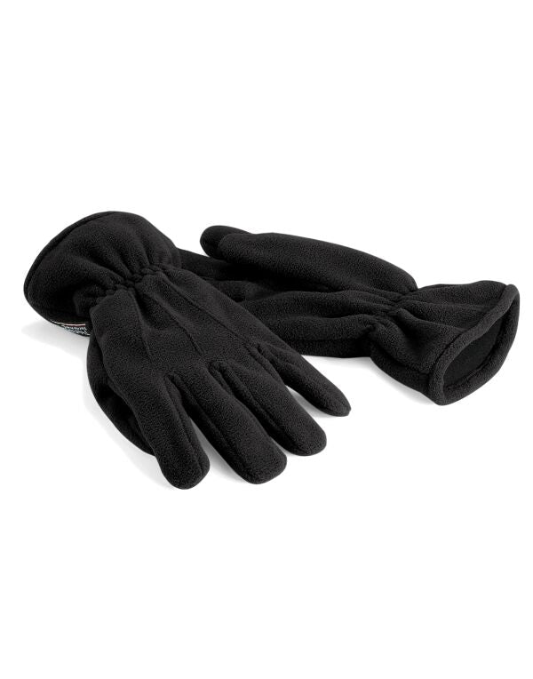 Beechfield Suprafleece® Thinsulate™ Gloves | Unisex | Thermal | Black or Navy | S-XL - Gloves - Logo Free Clothing