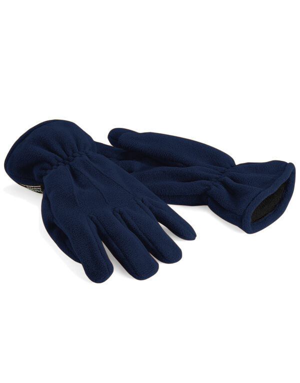 Beechfield Suprafleece® Thinsulate™ Gloves | Unisex | Thermal | Black or Navy | S-XL - Gloves - Logo Free Clothing