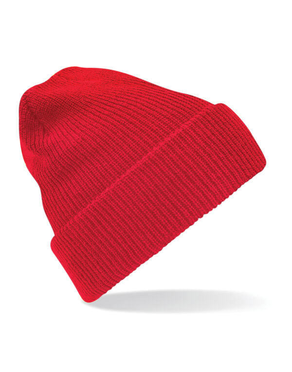 Beechfield Heritage Beanie | Unisex | Cuffed | Vintage Styling | 14 Colours | One Size - Hat - Logo Free Clothing