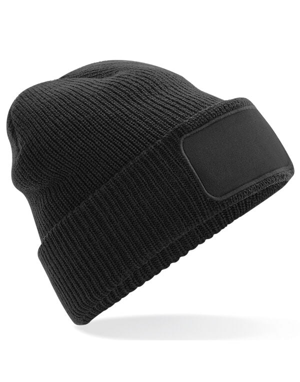 Beechfield Thinsulate™ Patch Beanie | Unisex | Thermal | Cuffed | 5 Colours | One Size - Hat - Logo Free Clothing