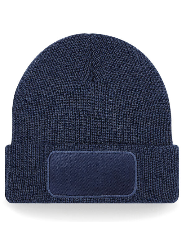 Beechfield Thinsulate™ Patch Beanie | Unisex | Thermal | Cuffed | 5 Colours | One Size - Hat - Logo Free Clothing