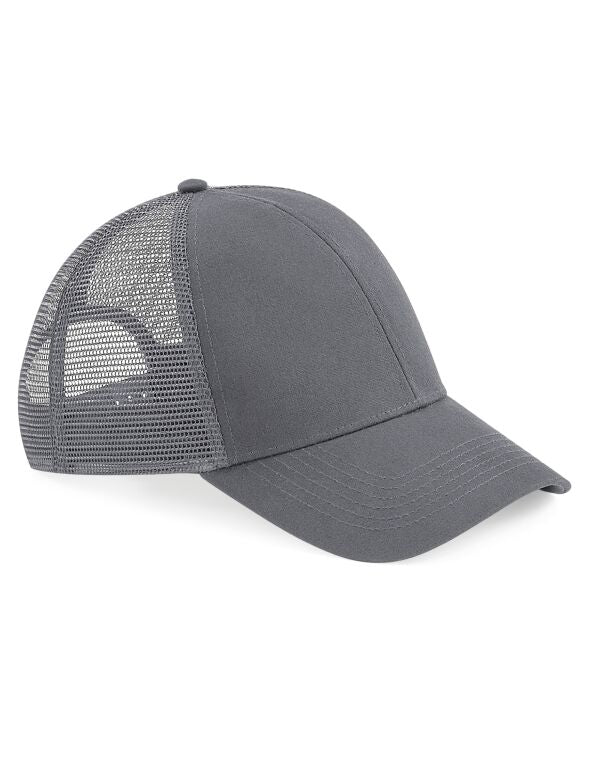Beechfield EarthAware® Organic Cotton Trucker Cap | Unisex | 6 Panel | 5 Colours | One Size - Hat - Logo Free Clothing
